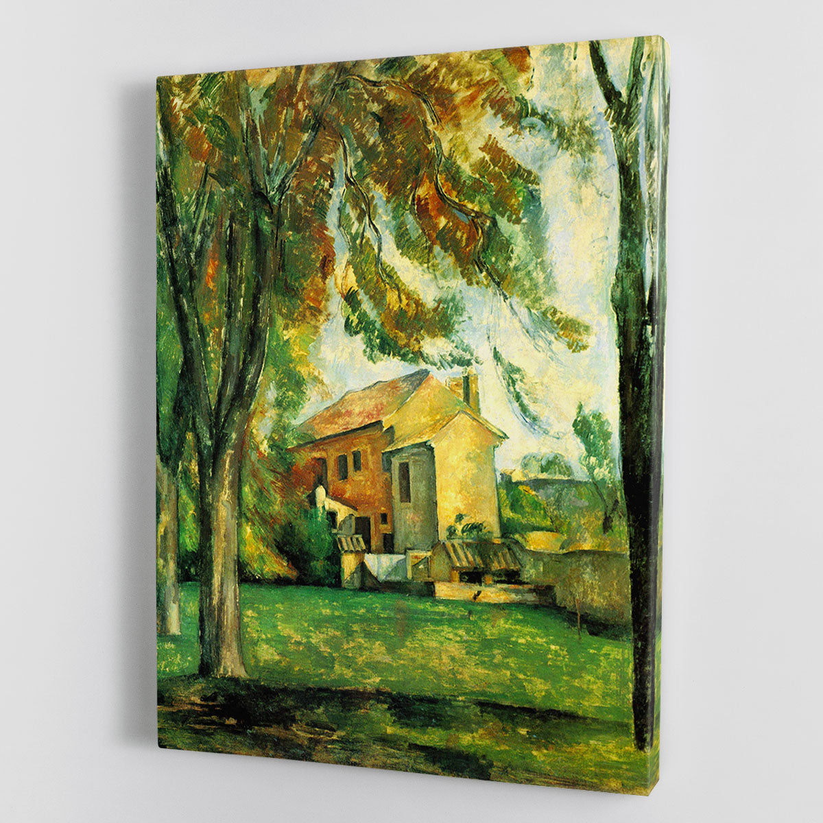 The Pond of the Jas de Bouffan in Winter by Cezanne Canvas Print or Poster - Canvas Art Rocks - 1