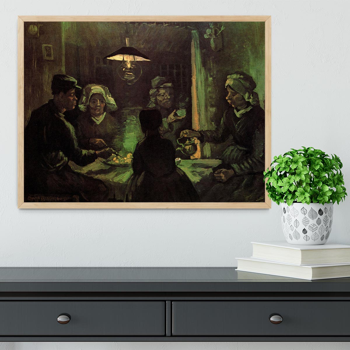 The Potato Eaters by Van Gogh Framed Print - Canvas Art Rocks - 4