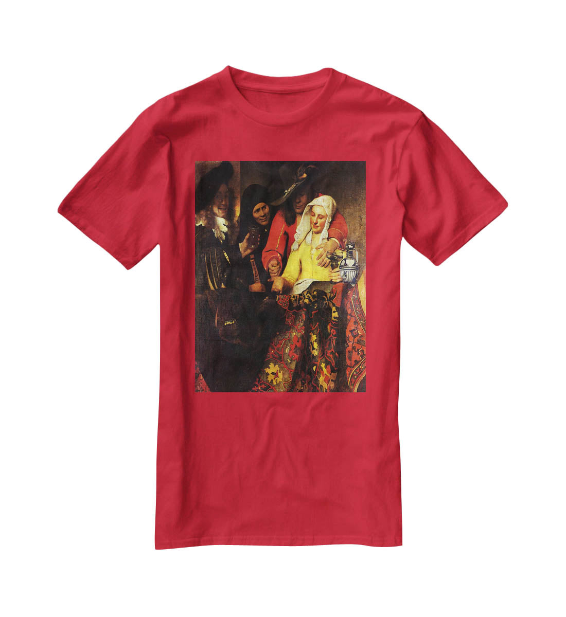 The Procuress by Vermeer T-Shirt - Canvas Art Rocks - 4
