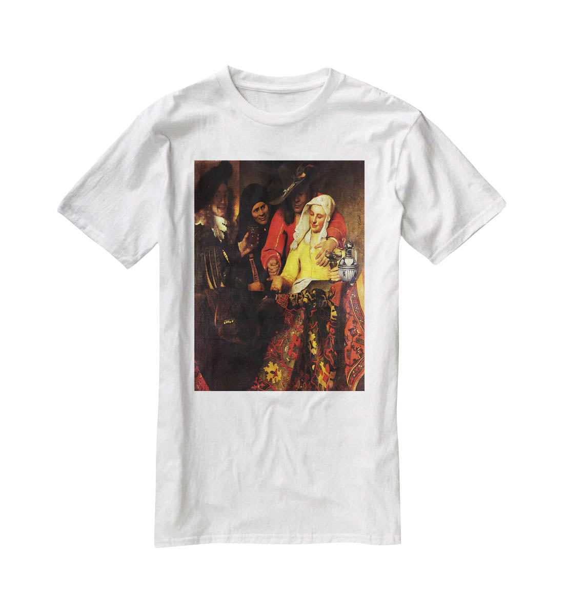 The Procuress by Vermeer T-Shirt - Canvas Art Rocks - 5