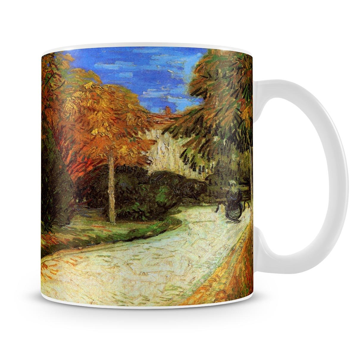 The Public Park at Arles by Van Gogh Mug - Canvas Art Rocks - 4