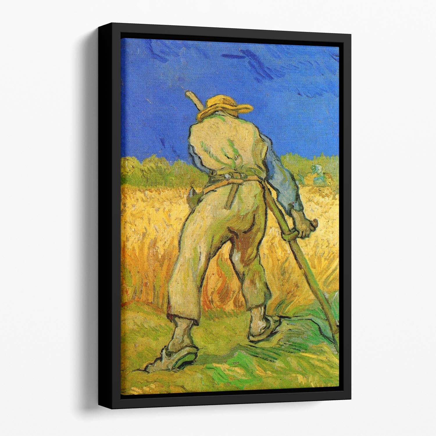 The Reaper by Van Gogh Floating Framed Canvas