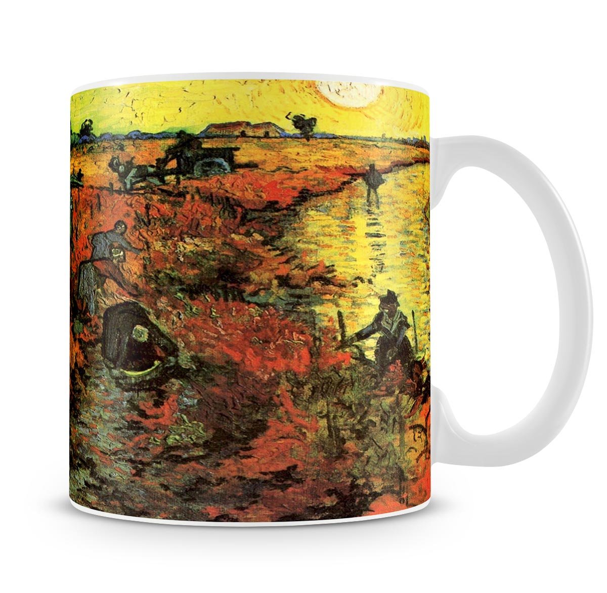 The Red Vineyard by Van Gogh Mug - Canvas Art Rocks - 4