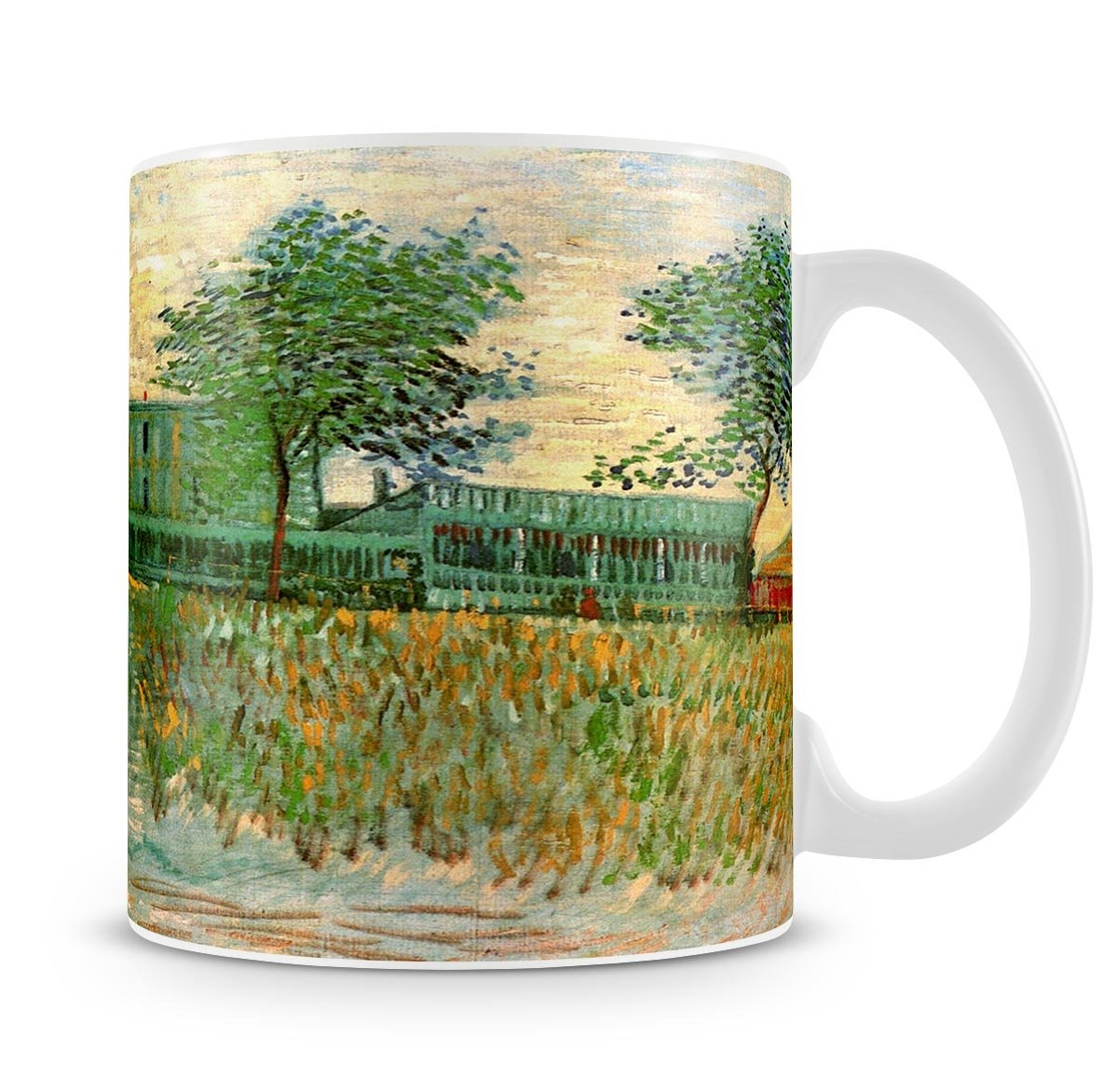 The Restaurant de la Sirene at Asnieres by Van Gogh Mug - Canvas Art Rocks - 4