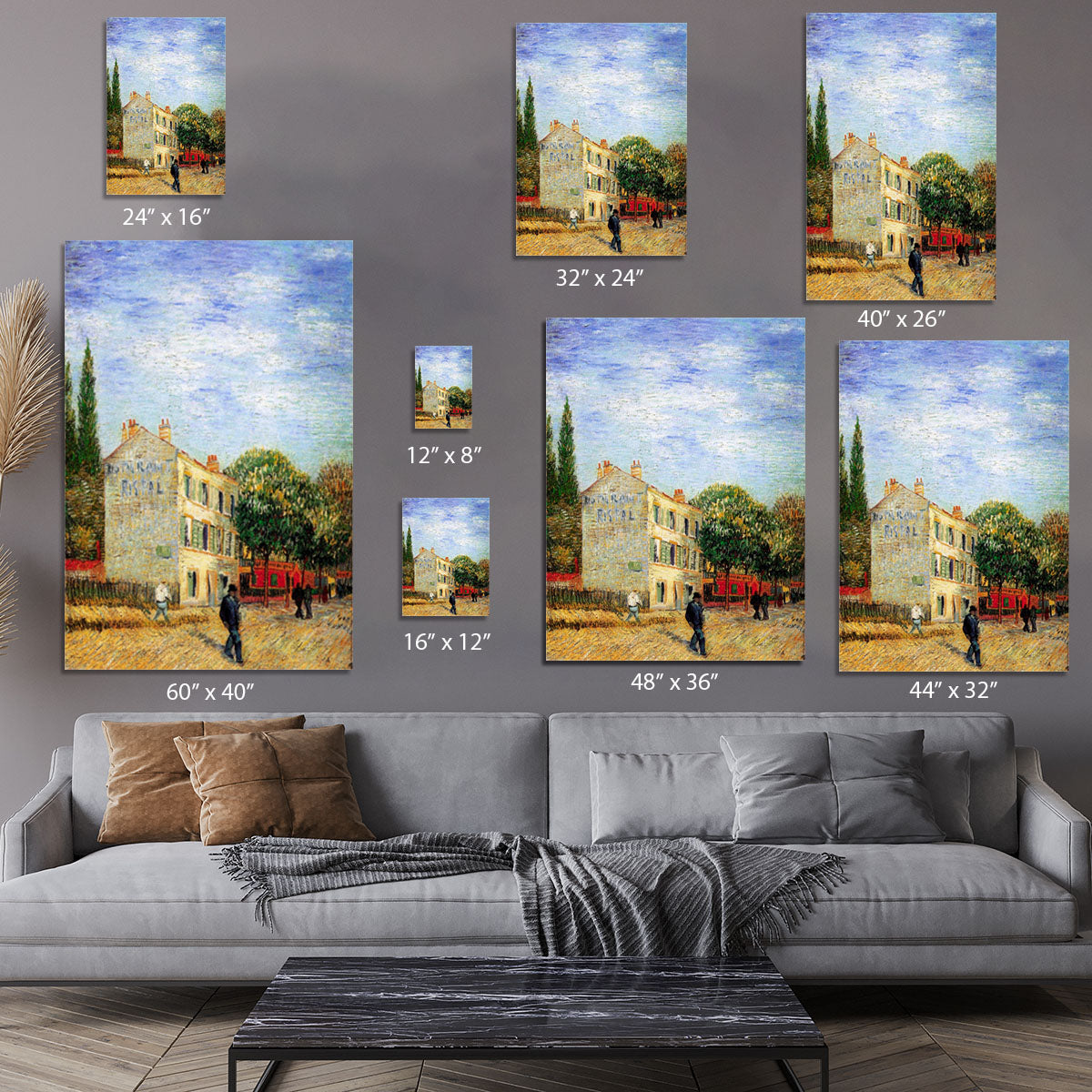 The Rispal Restaurant at Asnieres by Van Gogh Canvas Print or Poster - Canvas Art Rocks - 7