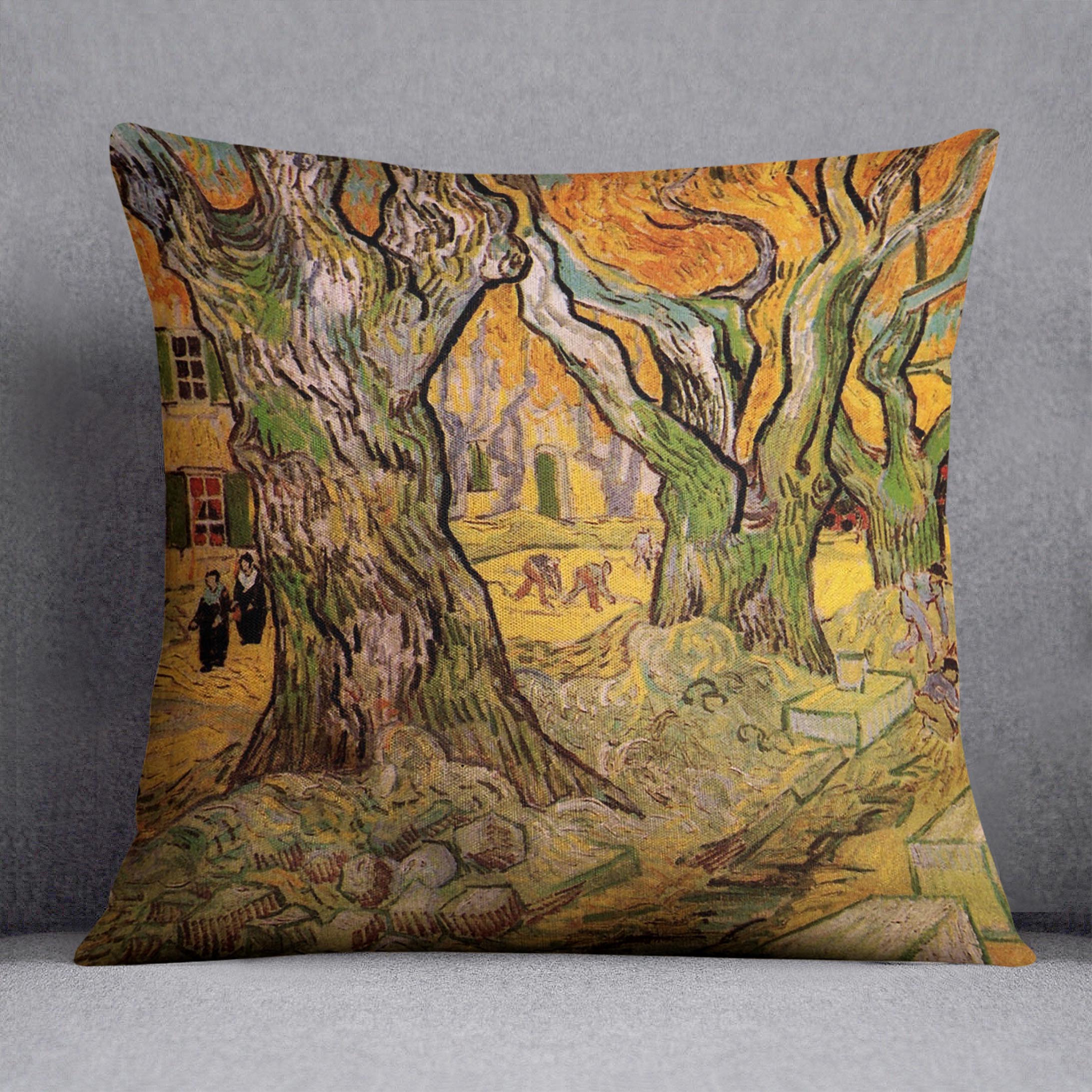 The Road Menders by Van Gogh Cushion