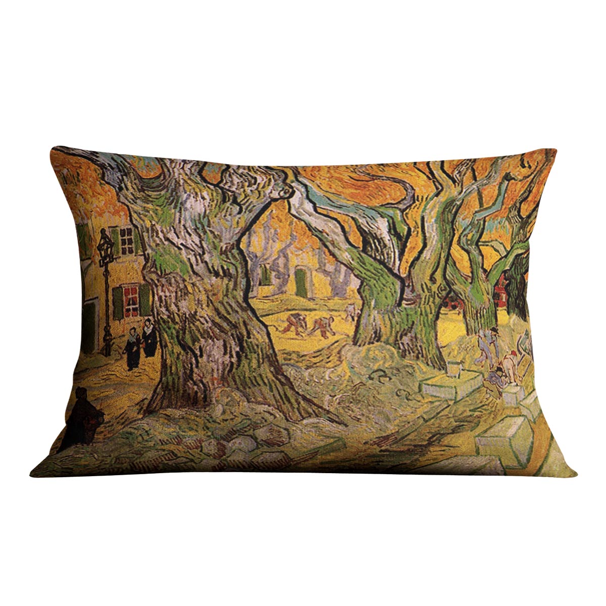 The Road Menders by Van Gogh Cushion