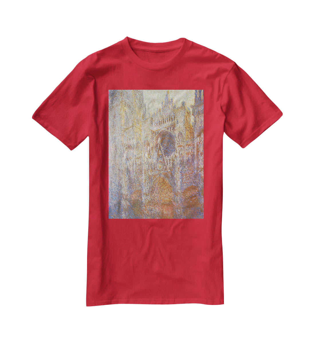 The Rouen Cathedral West facade by Monet T-Shirt - Canvas Art Rocks - 4