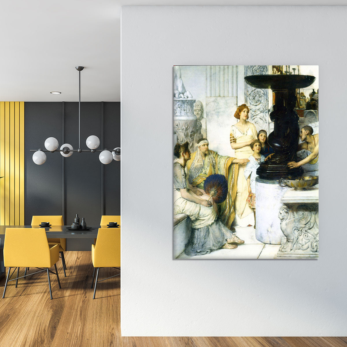 The Sculpture Gallery detail by Alma Tadema Canvas Print or Poster - Canvas Art Rocks - 4