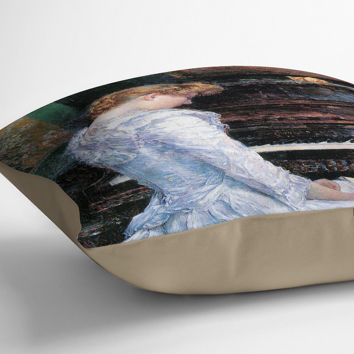 The Sonata by Hassam Cushion - Canvas Art Rocks - 2