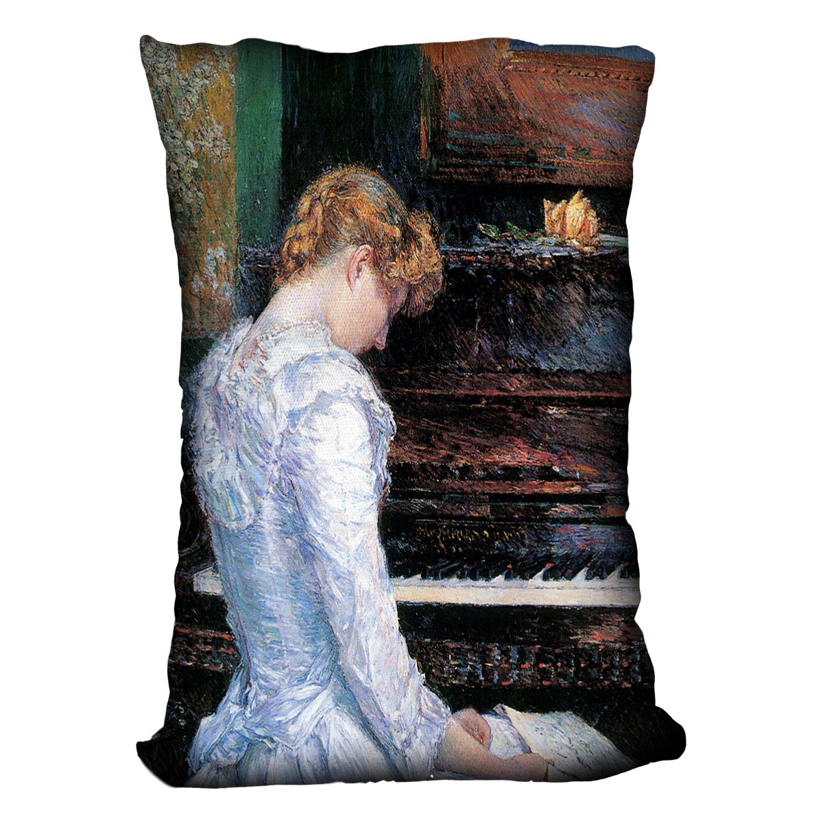 The Sonata by Hassam Cushion - Canvas Art Rocks - 4