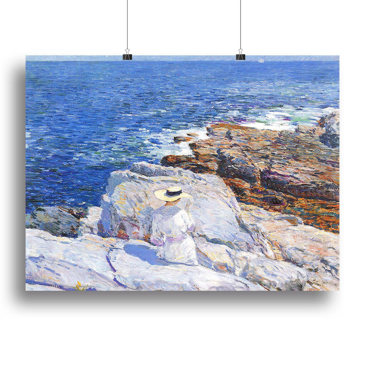 The Southern rock riffs Appledore by Hassam Canvas Print or Poster - Canvas Art Rocks - 2