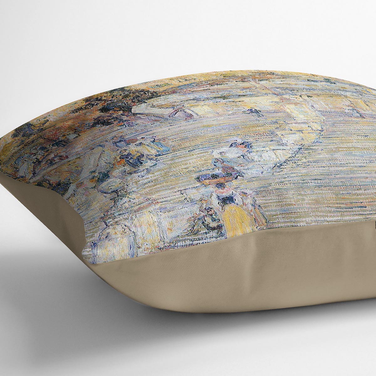 The Spanish steps by Hassam Cushion - Canvas Art Rocks - 2