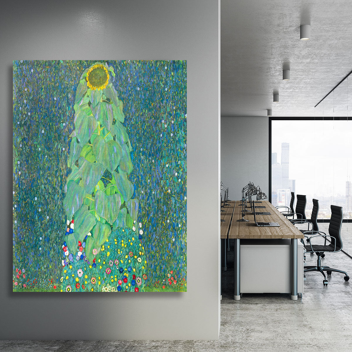 The Sunflower by Klimt Canvas Print or Poster - Canvas Art Rocks - 3