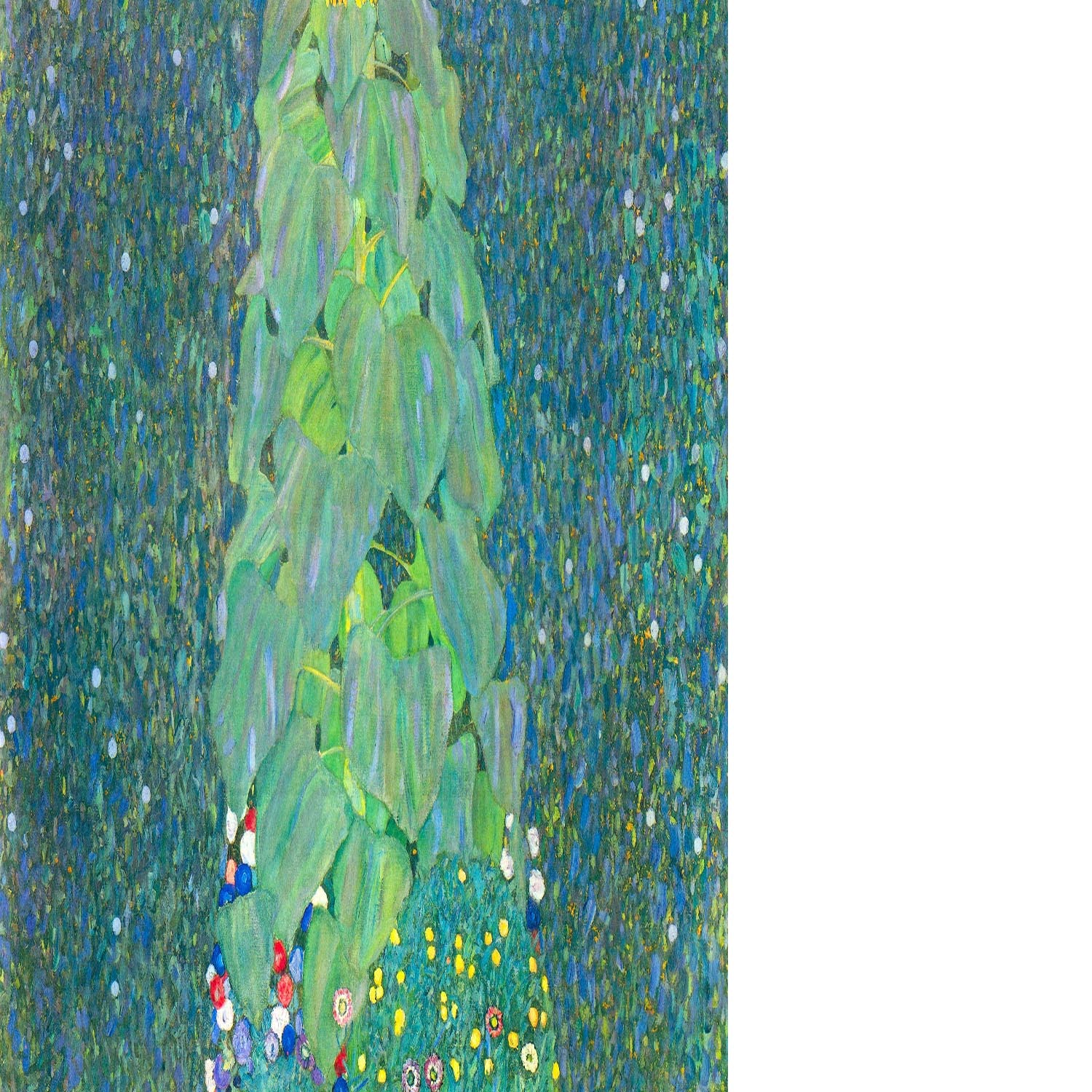 The Sunflower by Klimt Floating Framed Canvas