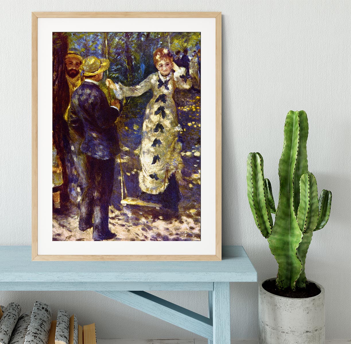 The Swing by Renoir Framed Print - Canvas Art Rocks - 3