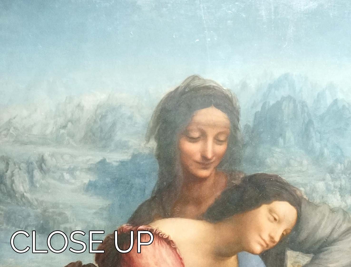 The Virgin and Child with St Anne by Da Vinci 3 Split Panel Canvas Print - Canvas Art Rocks - 3