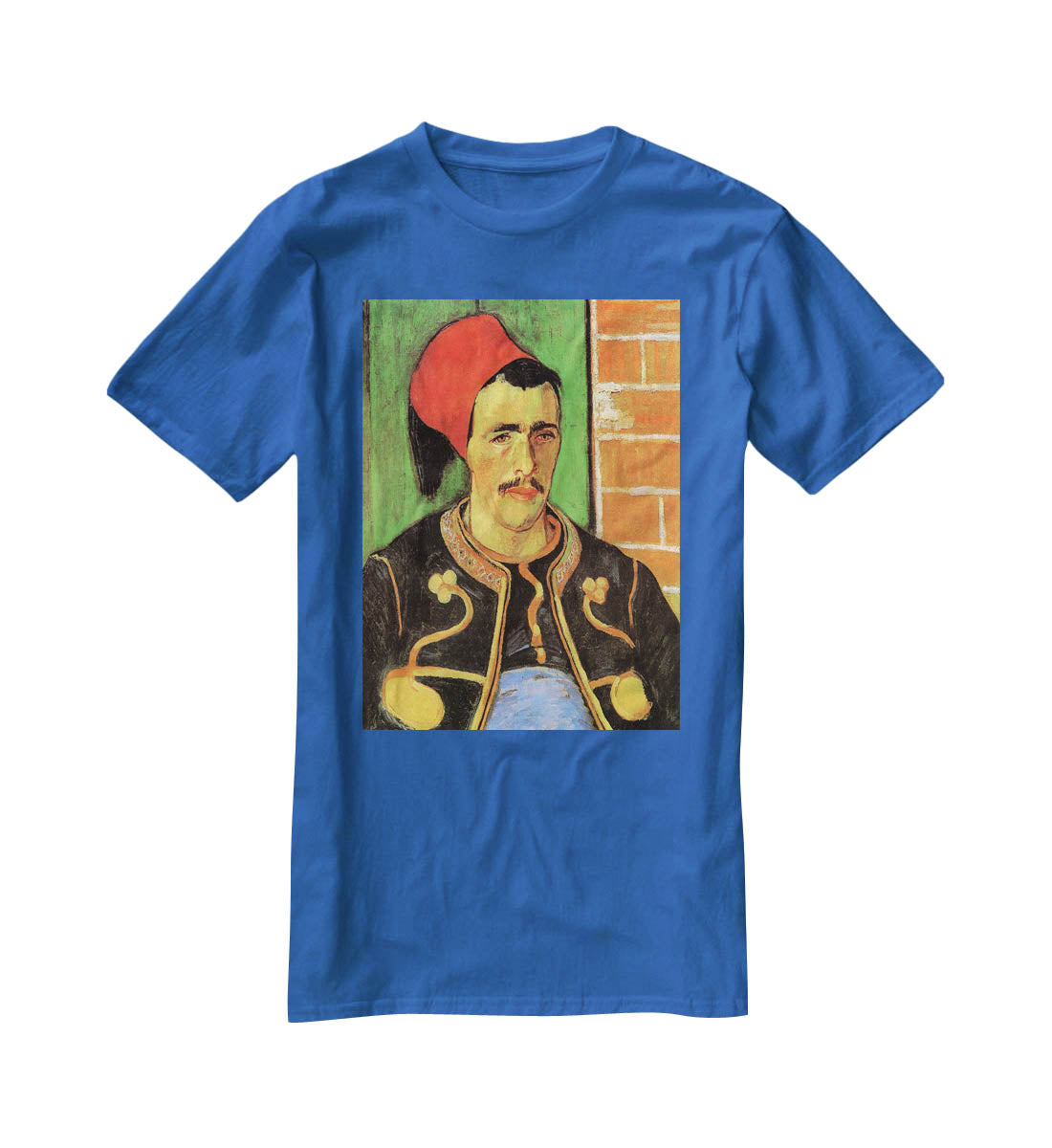 The Zouave Half Length by Van Gogh T-Shirt - Canvas Art Rocks - 2
