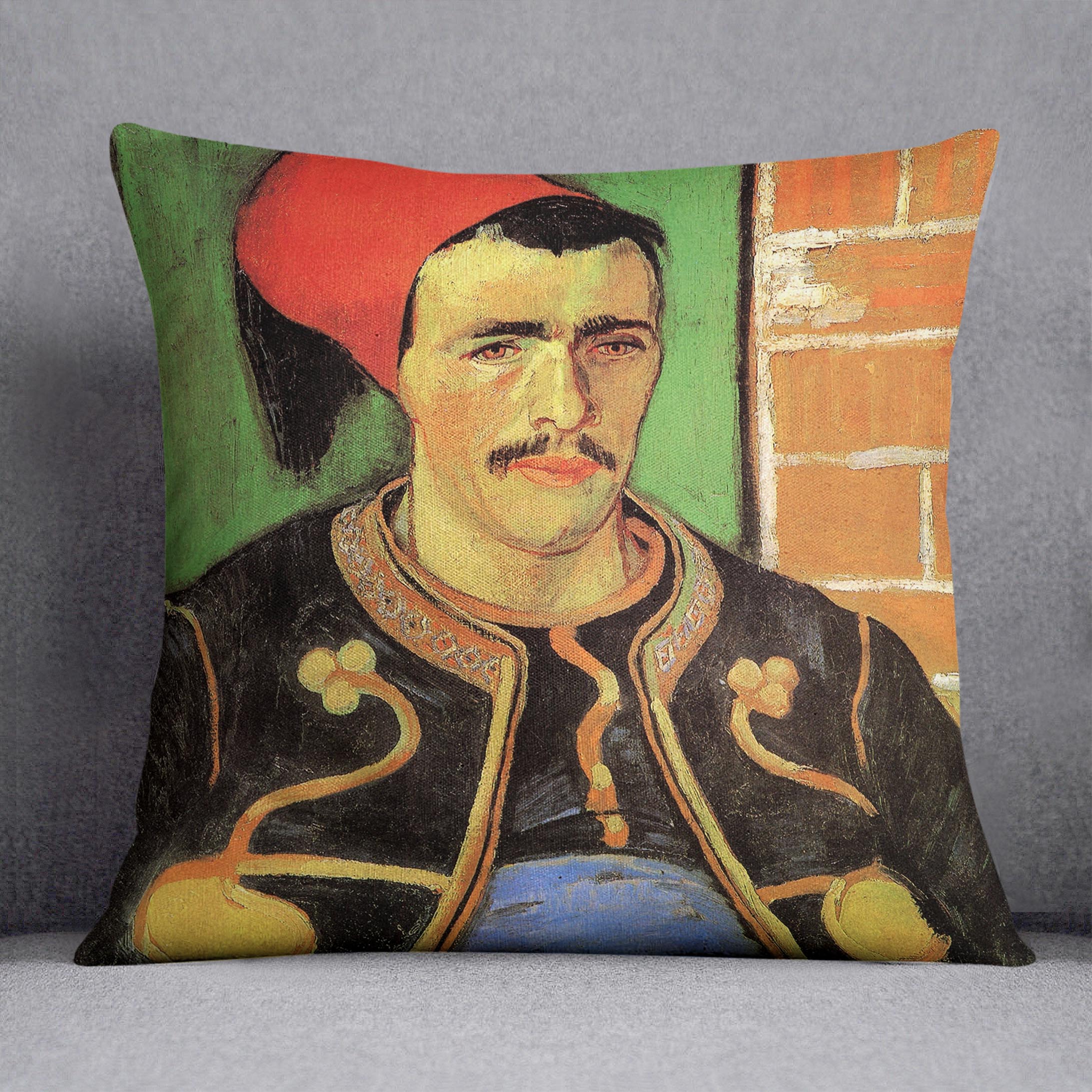 The Zouave Half Length by Van Gogh Cushion