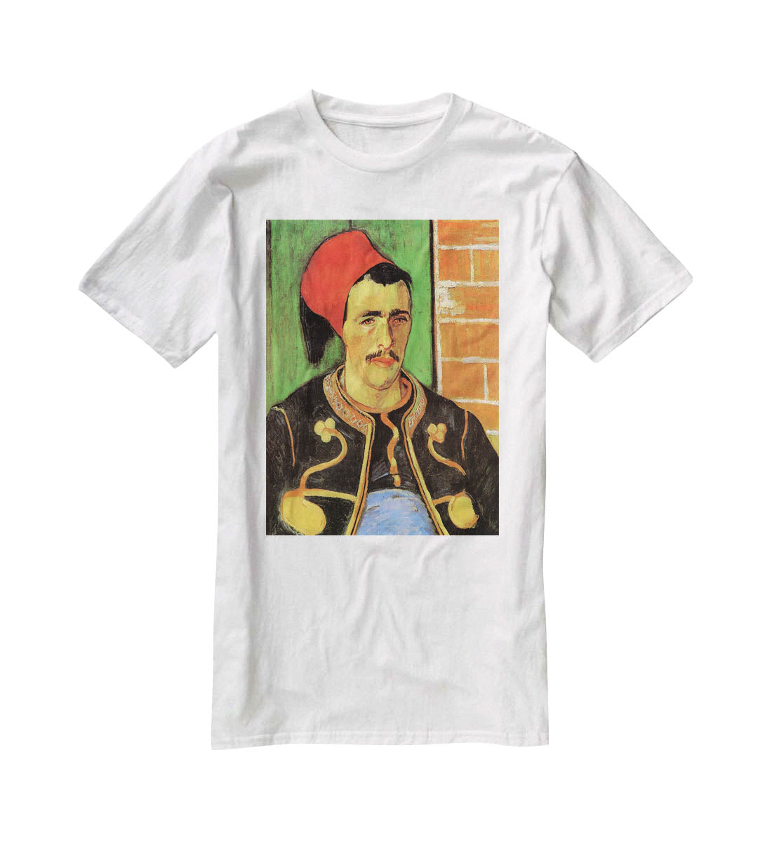 The Zouave Half Length by Van Gogh T-Shirt - Canvas Art Rocks - 5