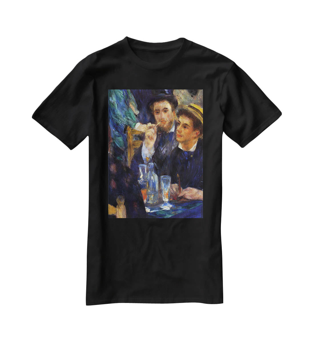 The ball in the Moulin de la Galette detail by Renoir T-Shirt - Canvas Art Rocks - 1