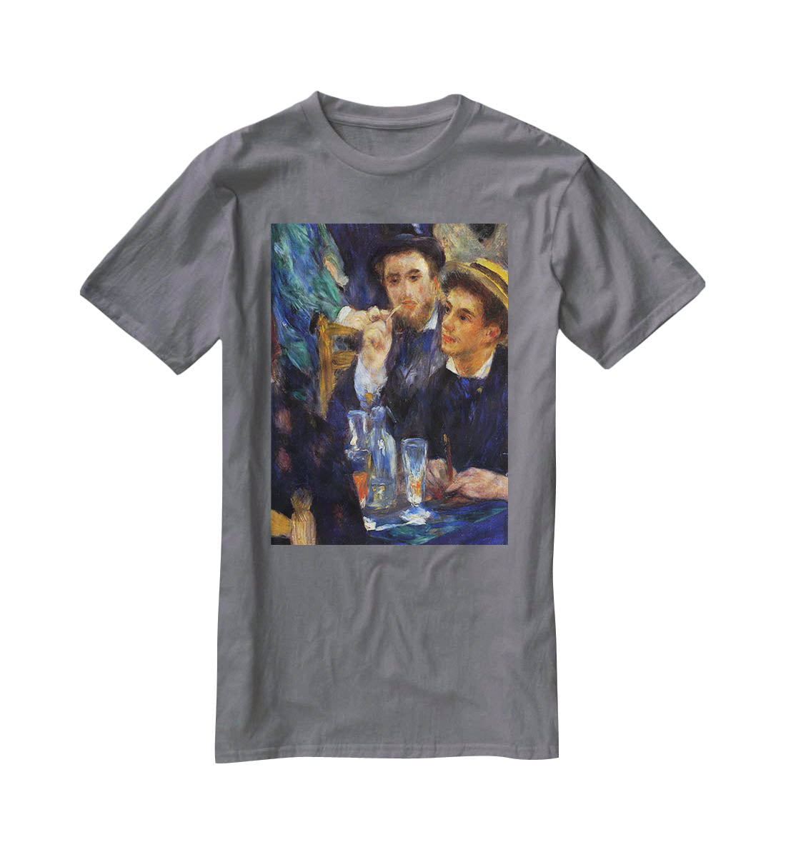 The ball in the Moulin de la Galette detail by Renoir T-Shirt - Canvas Art Rocks - 3