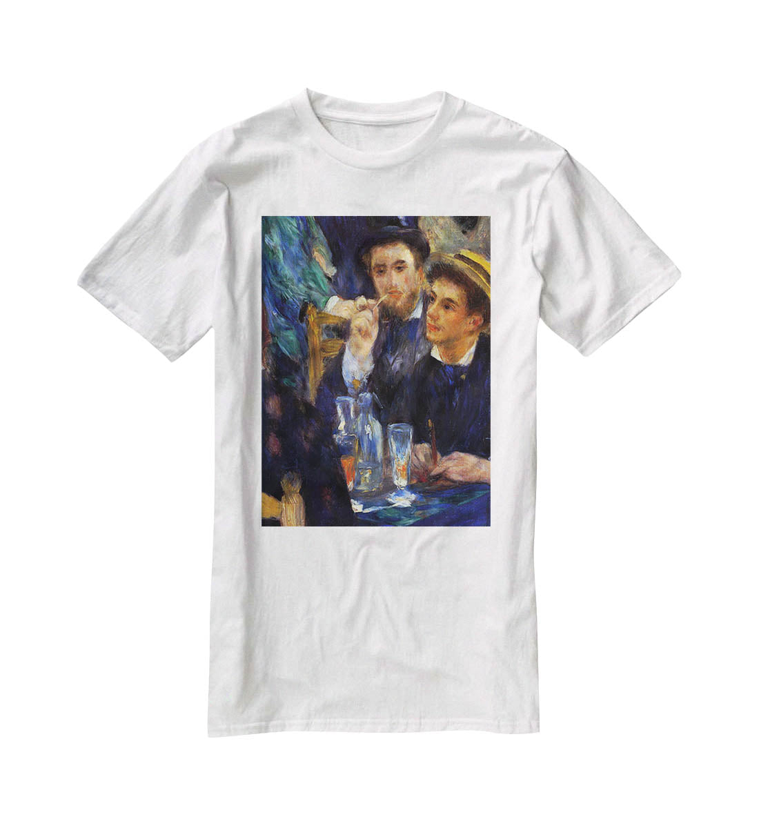 The ball in the Moulin de la Galette detail by Renoir T-Shirt - Canvas Art Rocks - 5