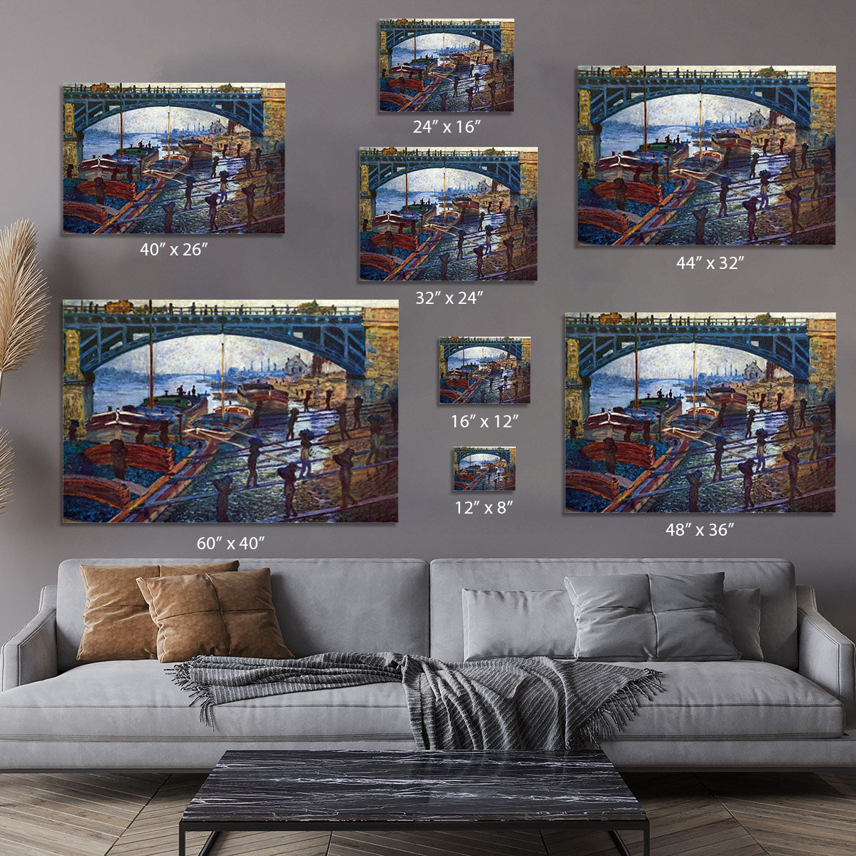 The coal carrier by Monet Canvas Print or Poster - Canvas Art Rocks - 7