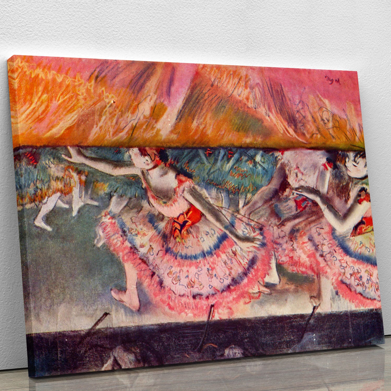 The curtain falls by Degas Canvas Print or Poster - Canvas Art Rocks - 1