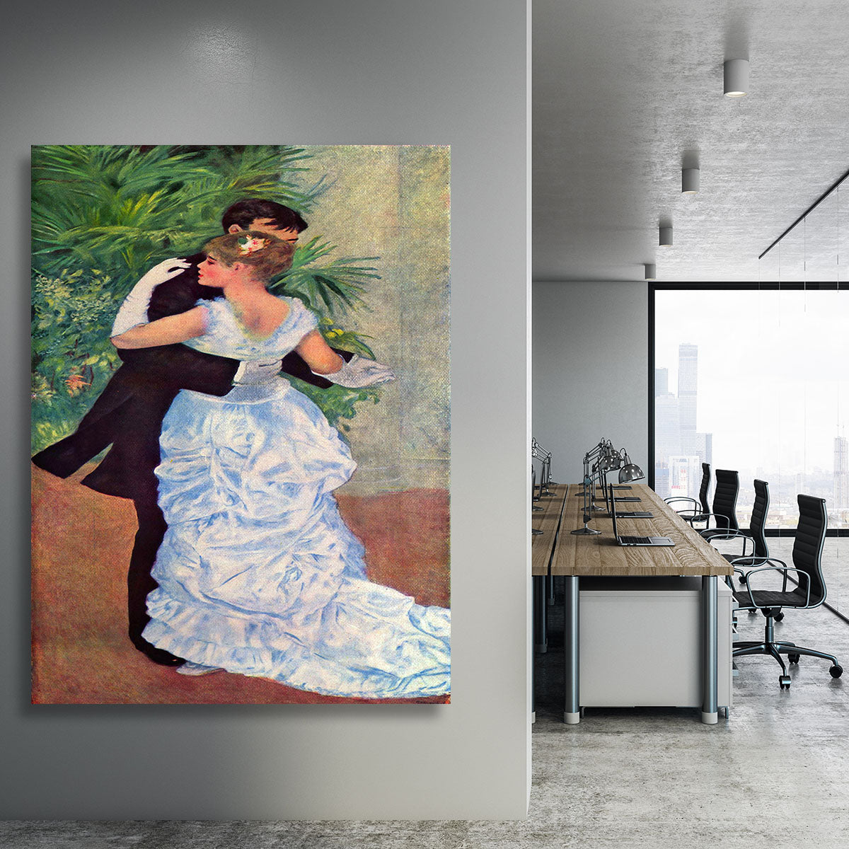 The dance in the city by Renoir Canvas Print or Poster - Canvas Art Rocks - 3