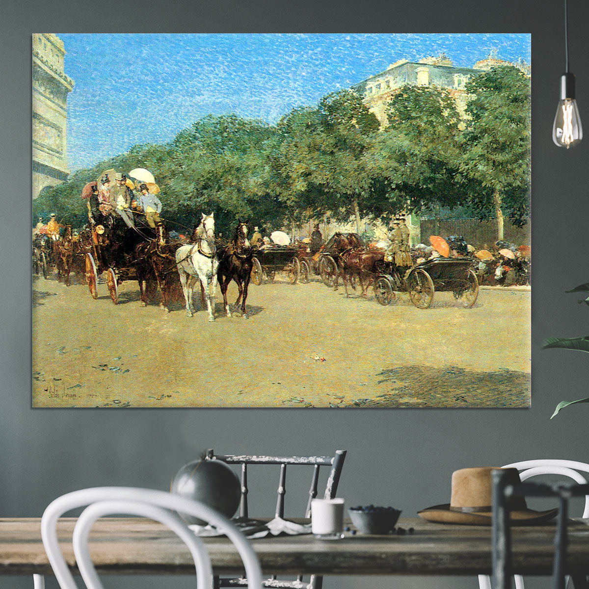 The day of the Grand Prize 1 by Hassam Canvas Print or Poster - Canvas Art Rocks - 3