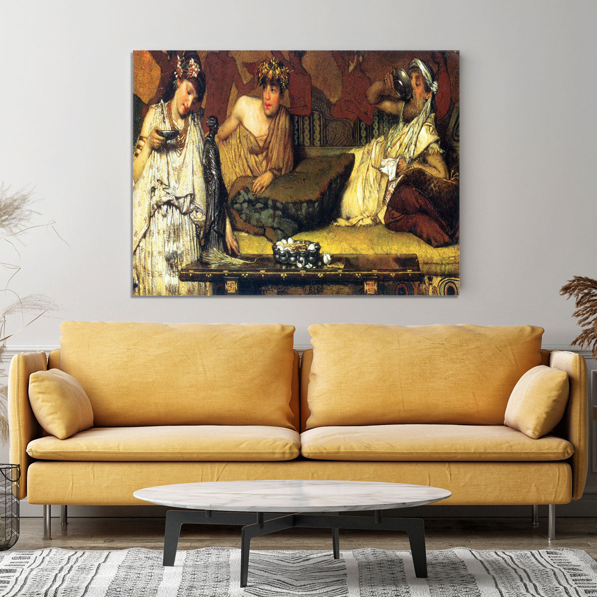 The dinner Greek detail by Alma Tadema Canvas Print or Poster - Canvas Art Rocks - 4