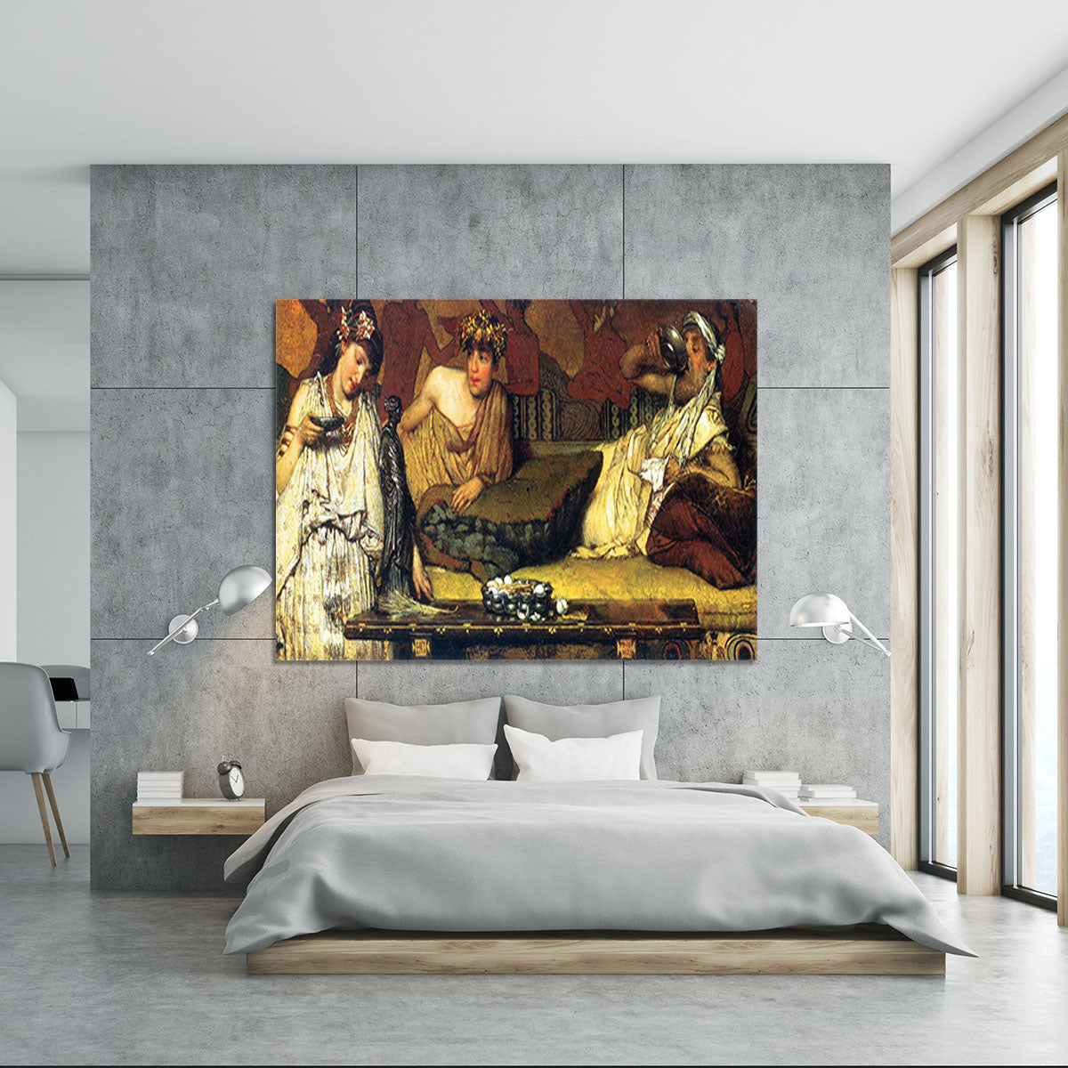 The dinner Greek detail by Alma Tadema Canvas Print or Poster - Canvas Art Rocks - 5