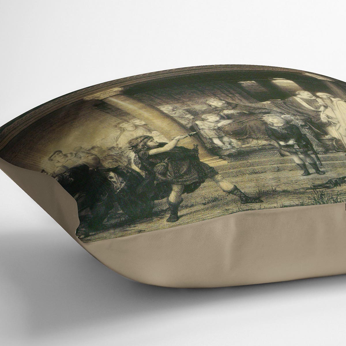 The education of children Clovis by Alma Tadema Cushion - Canvas Art Rocks - 2