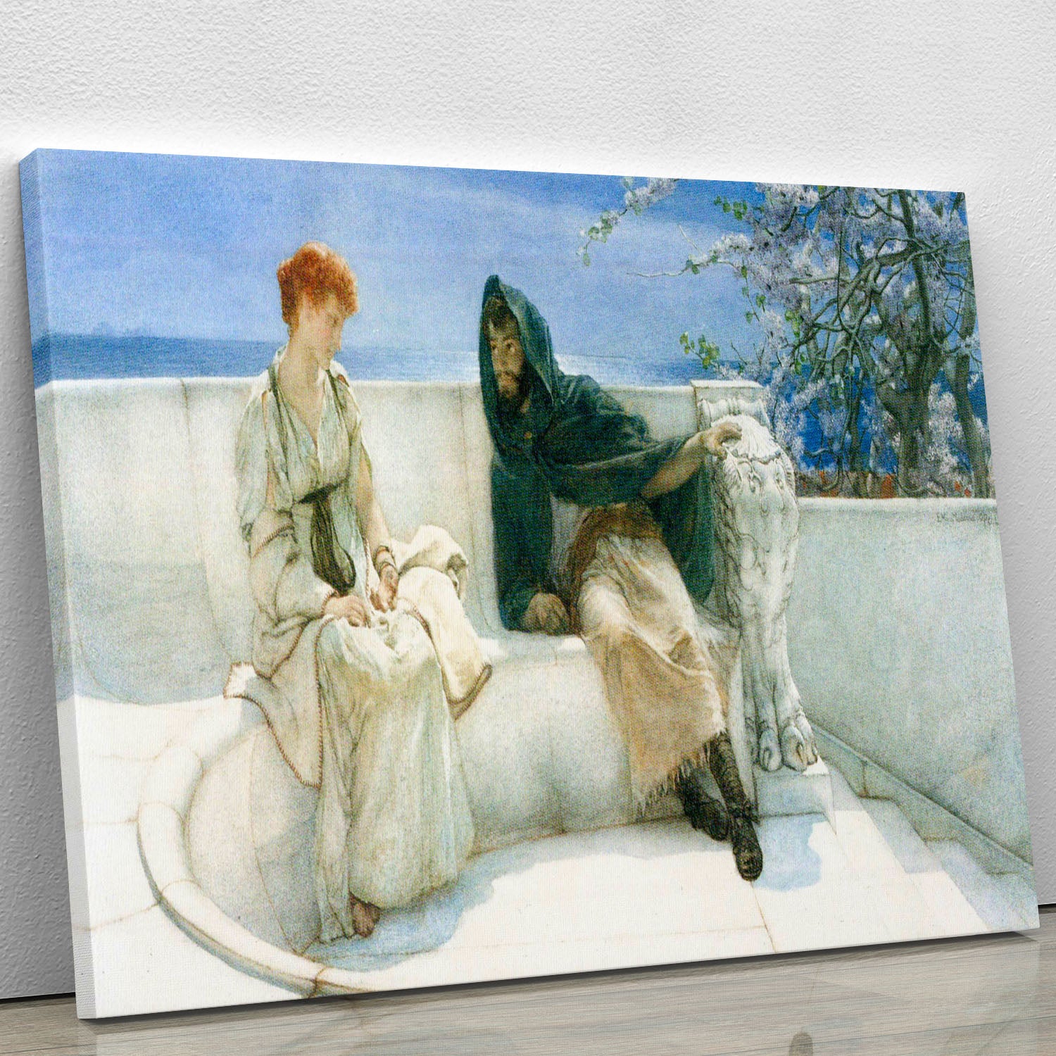 The explaination by Alma Tadema Canvas Print or Poster - Canvas Art Rocks - 1