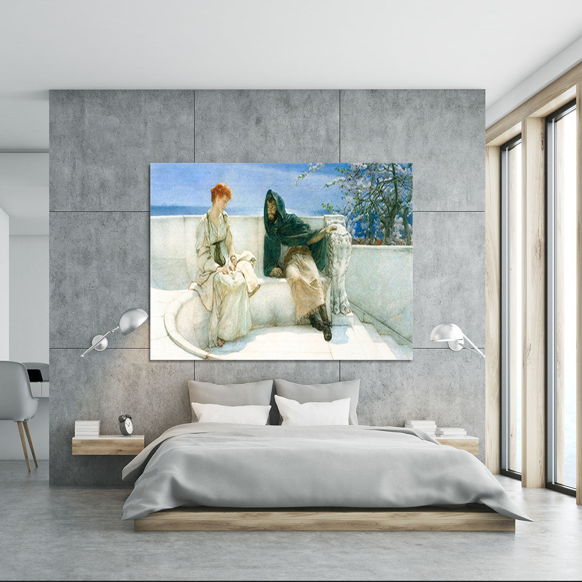 The explaination by Alma Tadema Canvas Print or Poster - Canvas Art Rocks - 5