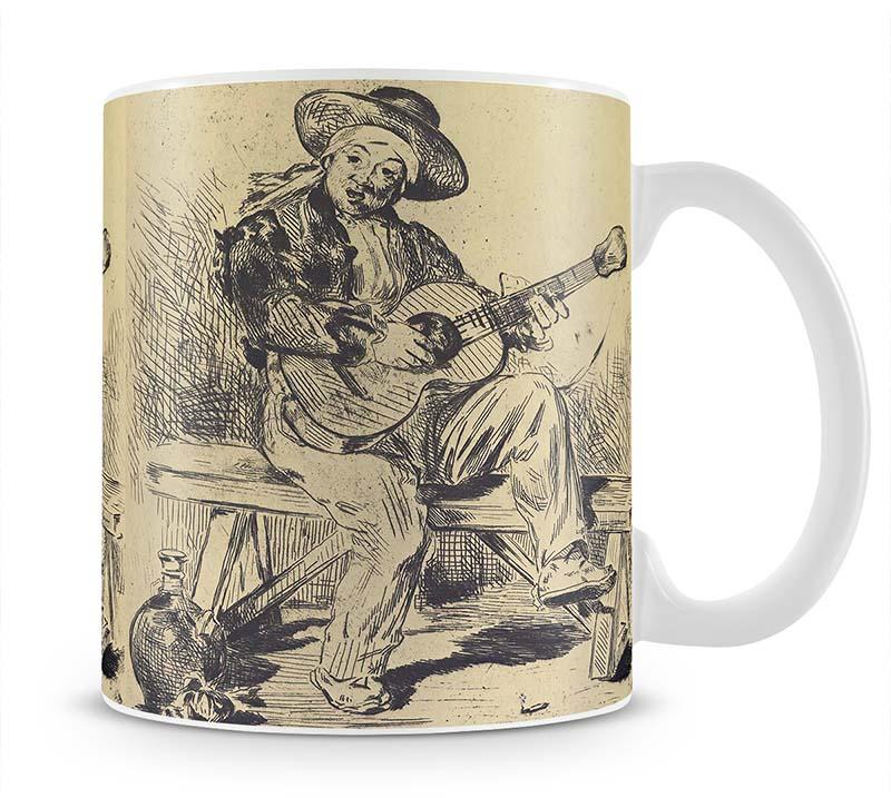The guitar Player by Manet Mug - Canvas Art Rocks - 1