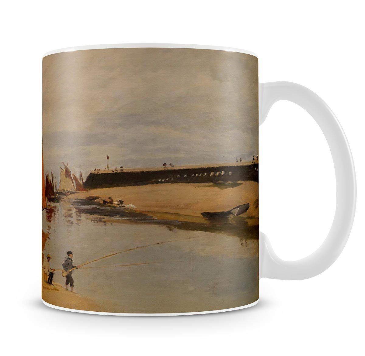 The harbor at Trouville by Monet Mug - Canvas Art Rocks - 4
