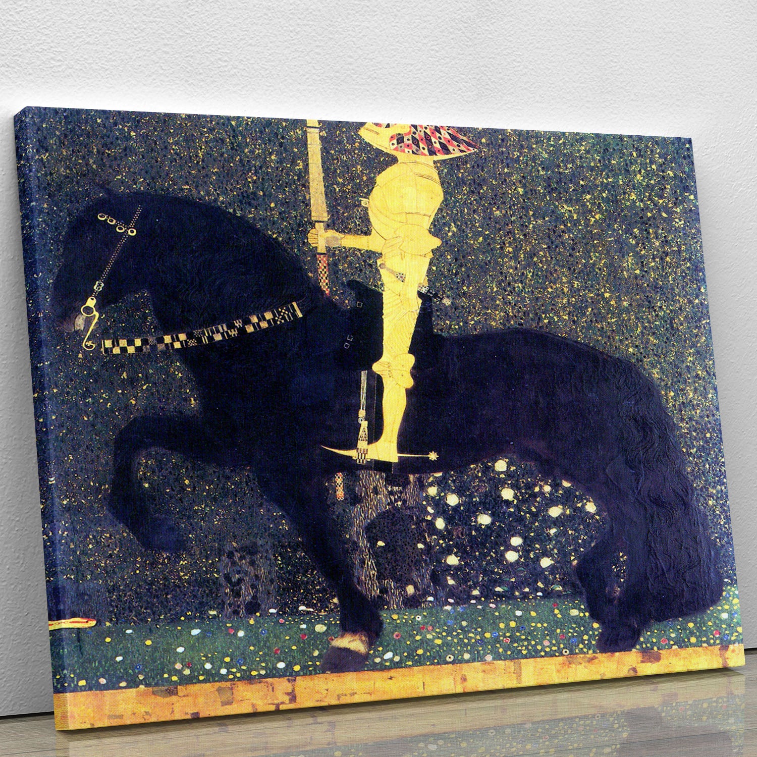 The life of a struggle The Golden Knights by Klimt Canvas Print or Poster - Canvas Art Rocks - 1