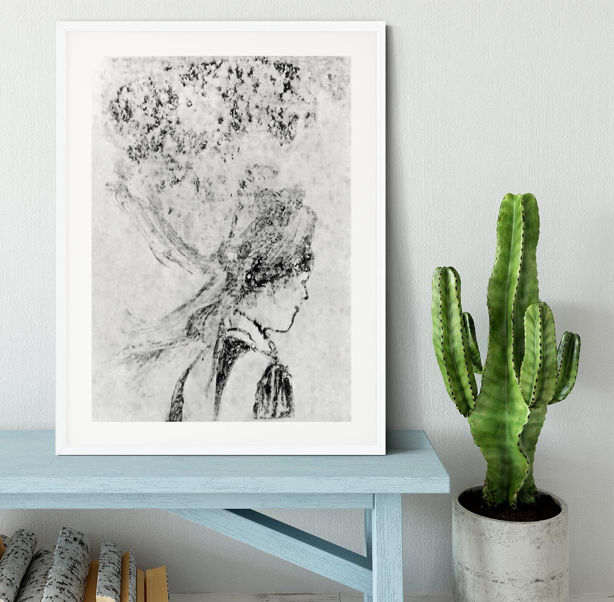 The nurse by Degas Framed Print - Canvas Art Rocks - 5