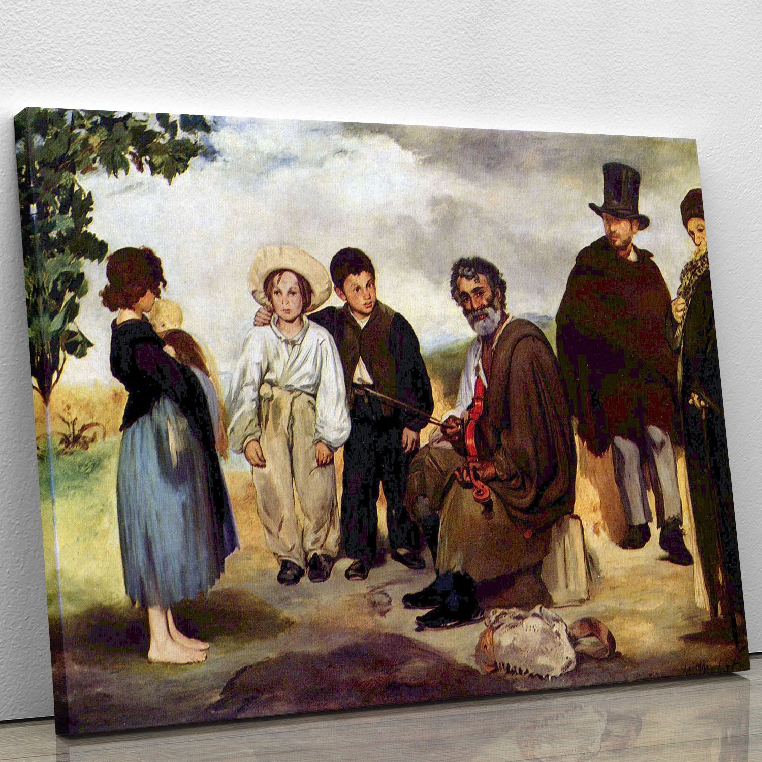 The old musician by Manet Canvas Print or Poster - Canvas Art Rocks - 1