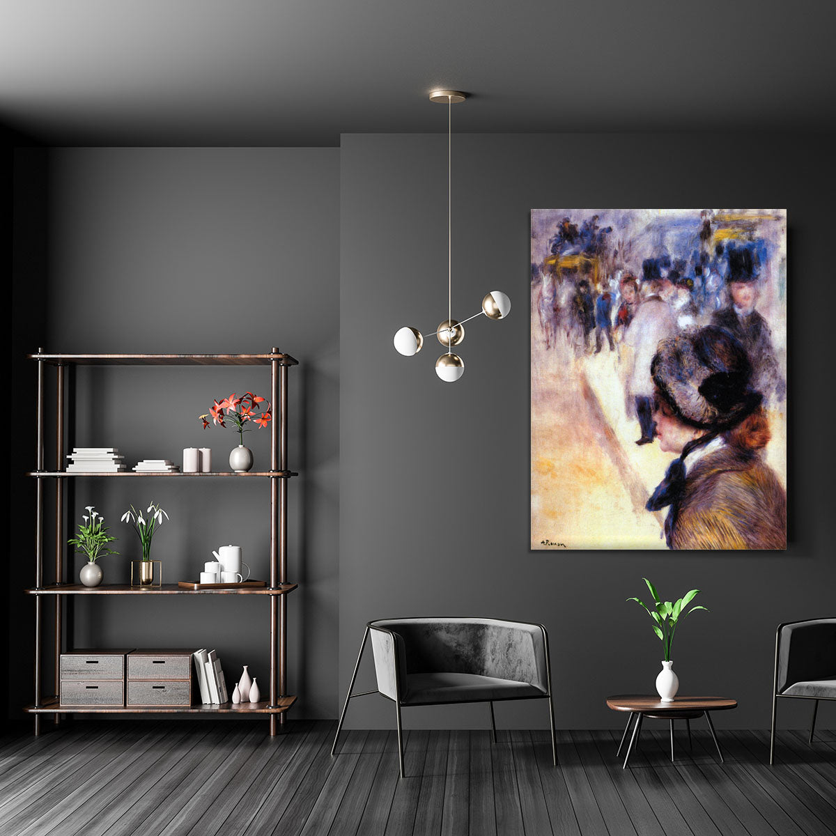 The place Clichy by Renoir Canvas Print or Poster - Canvas Art Rocks - 5