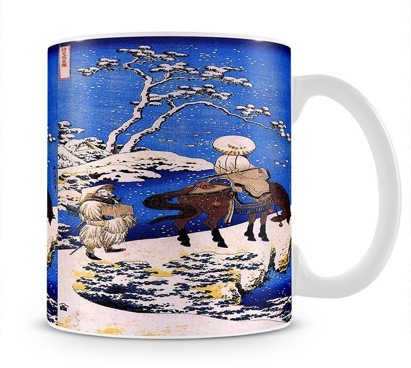 The poet Teba on a horse by Hokusai Mug - Canvas Art Rocks - 1
