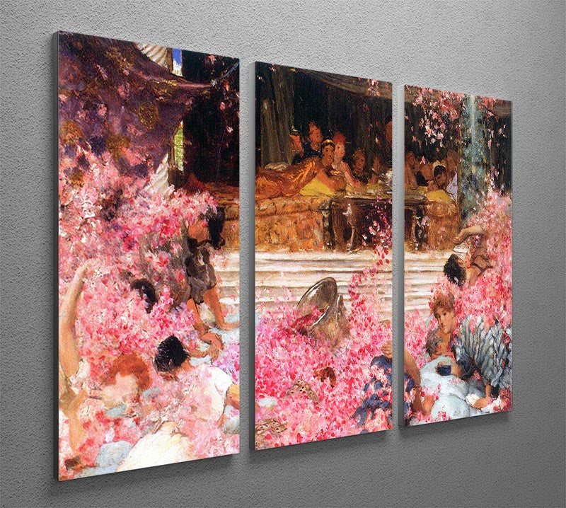The roses of Heliogabalus by Alma Tadema 3 Split Panel Canvas Print - Canvas Art Rocks - 2