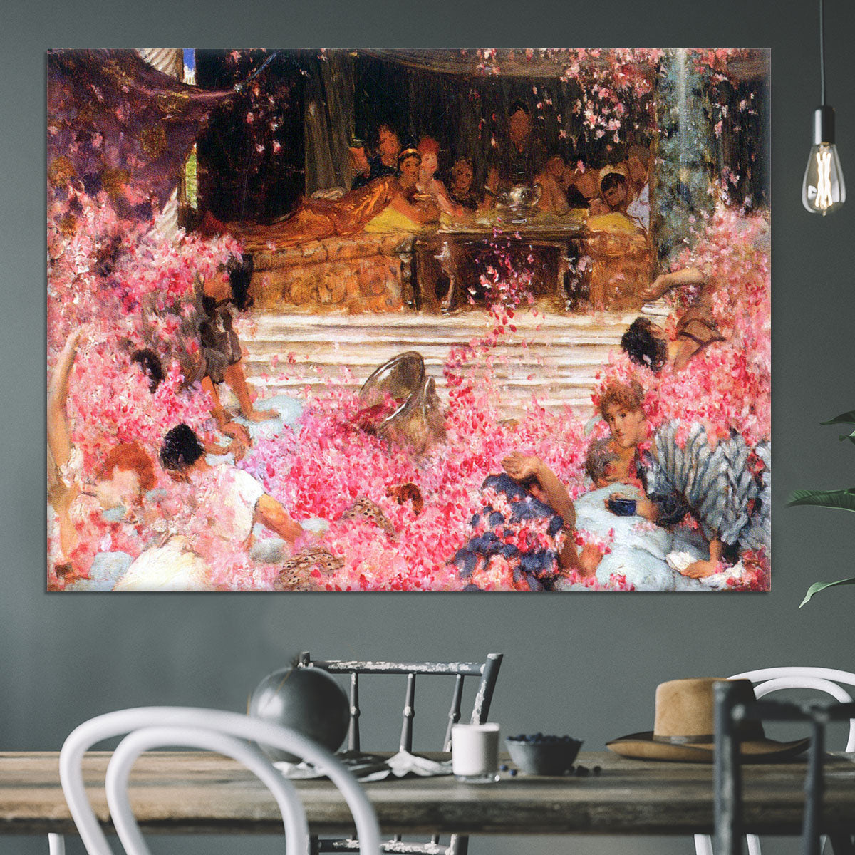 The roses of Heliogabalus by Alma Tadema Canvas Print or Poster - Canvas Art Rocks - 3