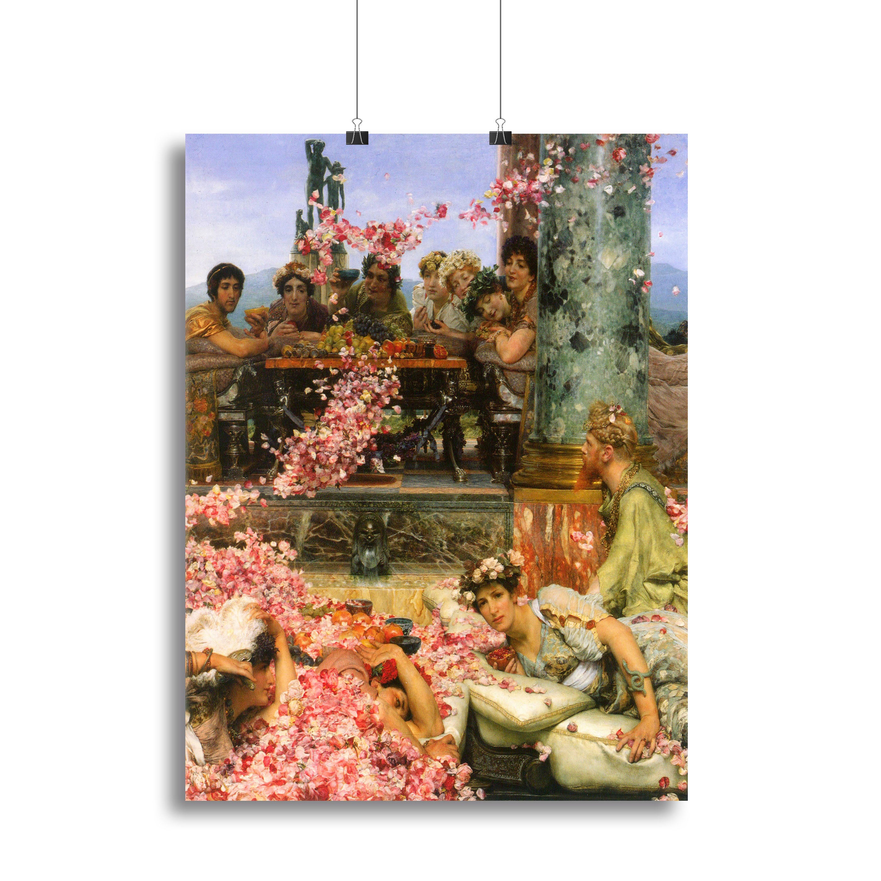 The roses of Heliogabalus detail 2 by Alma Tadema Canvas Print or Poster - Canvas Art Rocks - 2