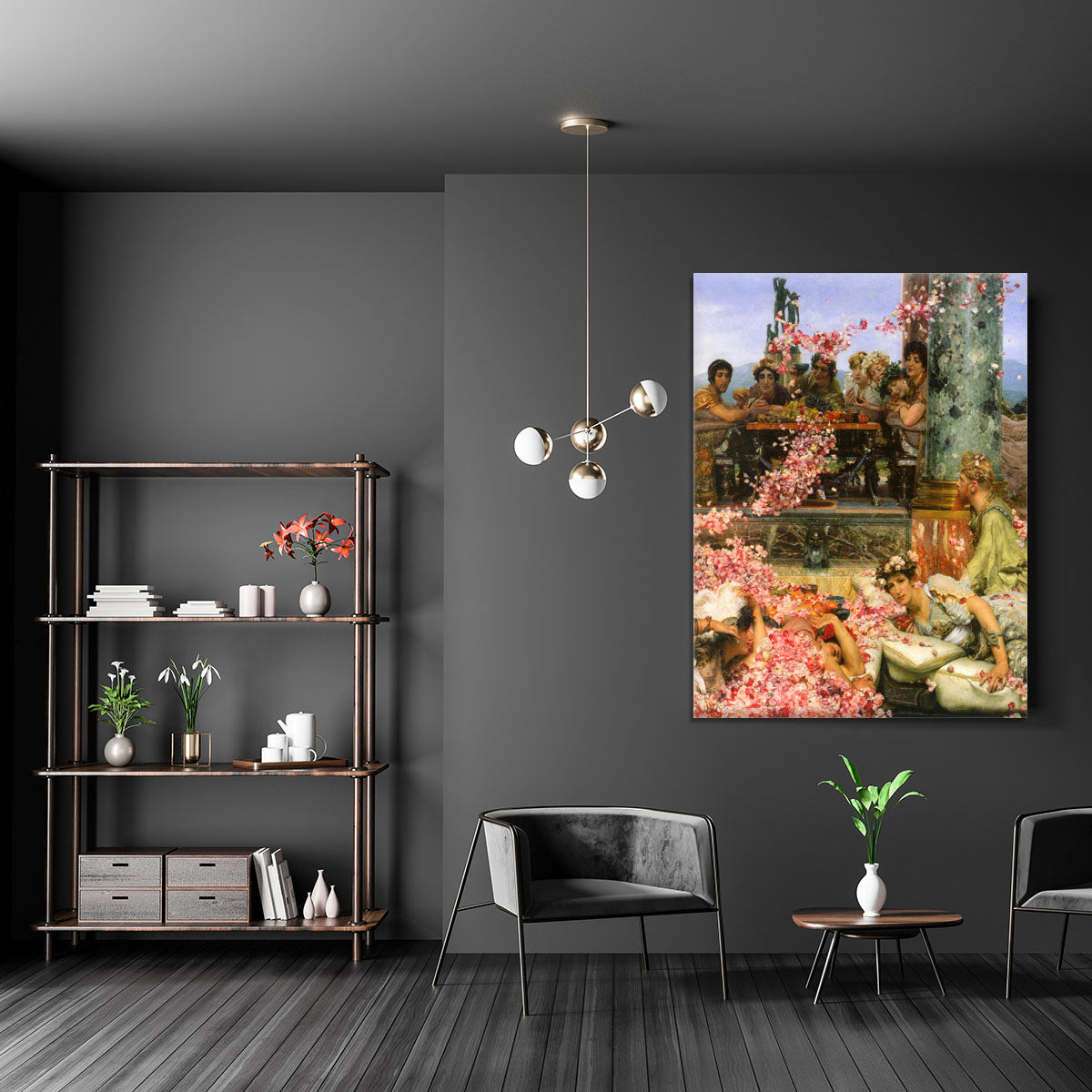 The roses of Heliogabalus detail 2 by Alma Tadema Canvas Print or Poster - Canvas Art Rocks - 5