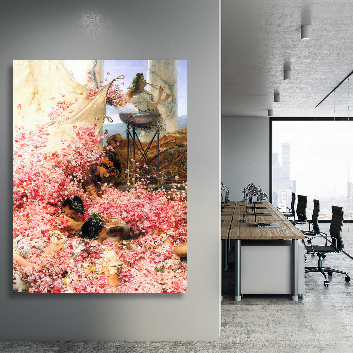 The roses of Heliogabalus detail by Alma Tadema Canvas Print or Poster - Canvas Art Rocks - 3