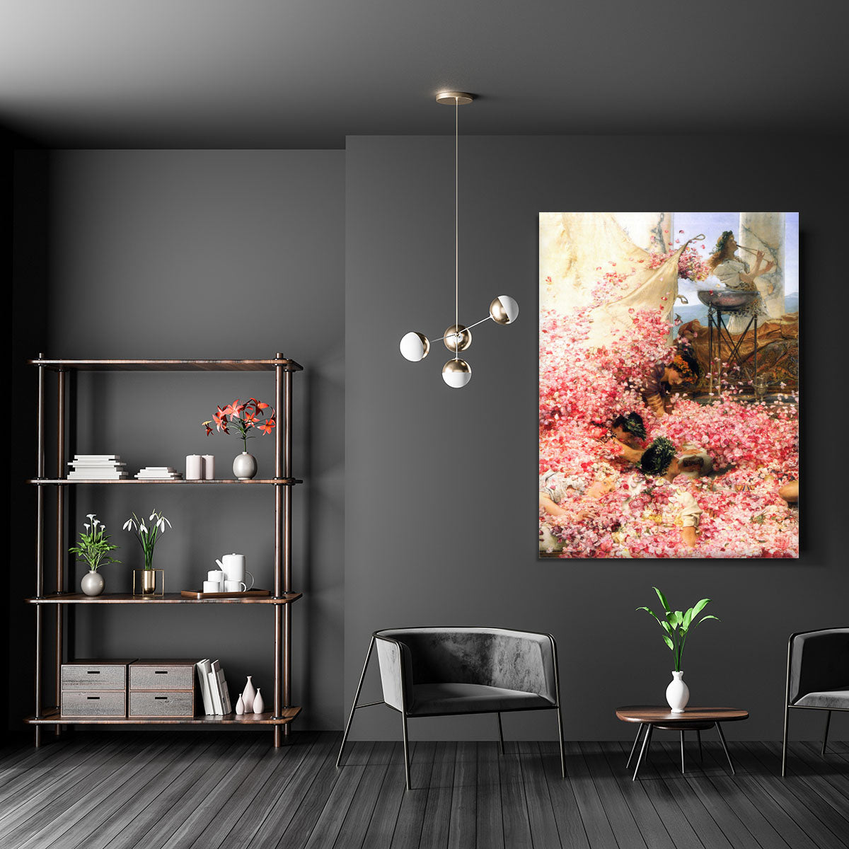 The roses of Heliogabalus detail by Alma Tadema Canvas Print or Poster - Canvas Art Rocks - 5