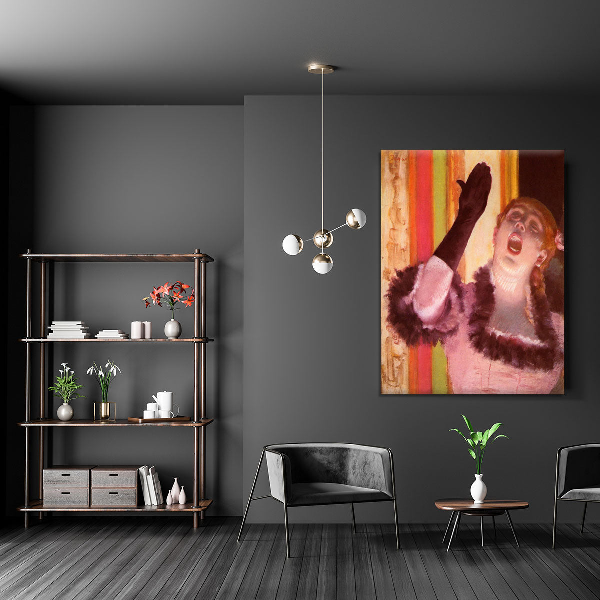 The singer with the glove by Degas Canvas Print or Poster - Canvas Art Rocks - 5